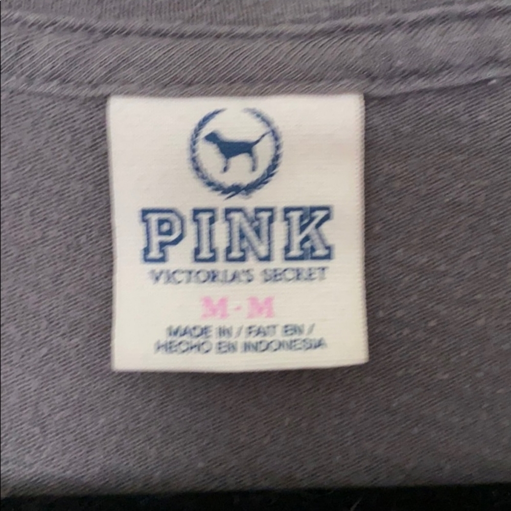 Victoria's Secret PINK Gray T-shirt - Picture 2 of 3